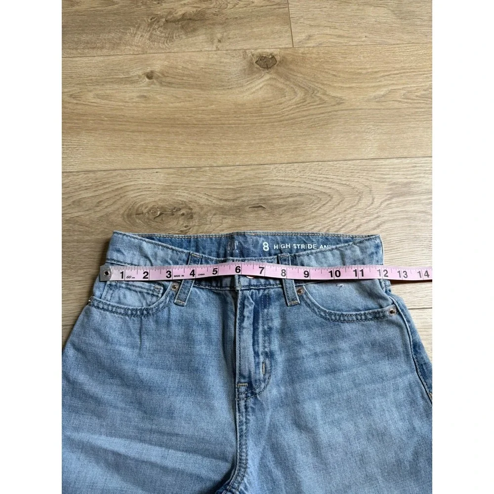 NWT Gap Kids high rise stride ankle wide leg jeans 100% cotton size 8